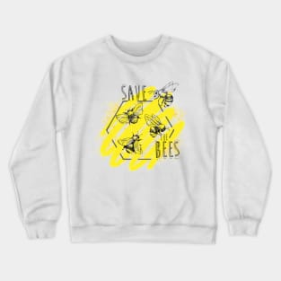 save the bees Crewneck Sweatshirt